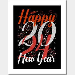 Happy New Year, happy new year 2024 Posters and Art